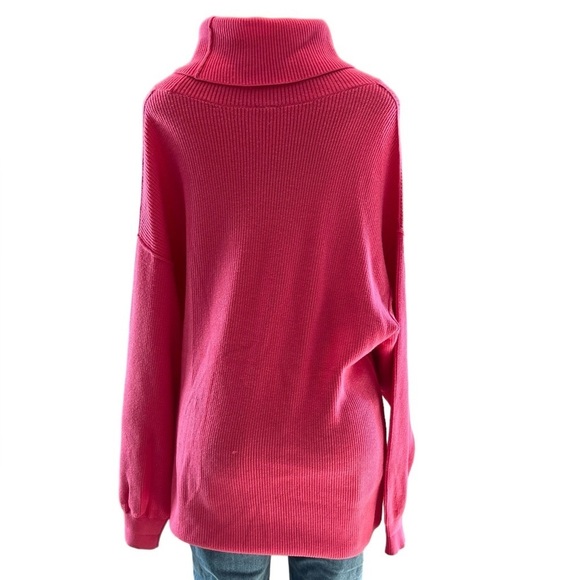 FREE PEOPLE New Softly Structure Knit Tunic in Cotton Candy Pink Size Large - Picture 7 of 14